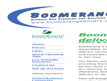 Tablet Screenshot of boomerangdelivers.com